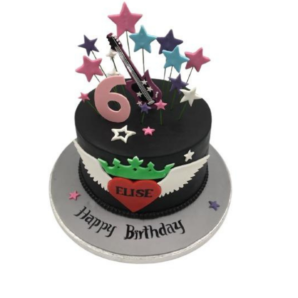 Black Rockstar Cake