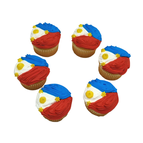 Philippine Flag Cupcakes