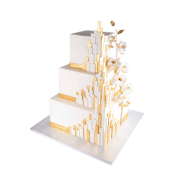 Gold Wedding Cake