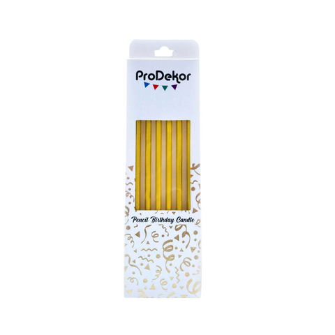 Gold Pencil Candles