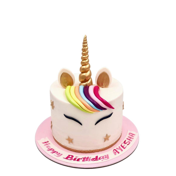 White Unicorn Cake