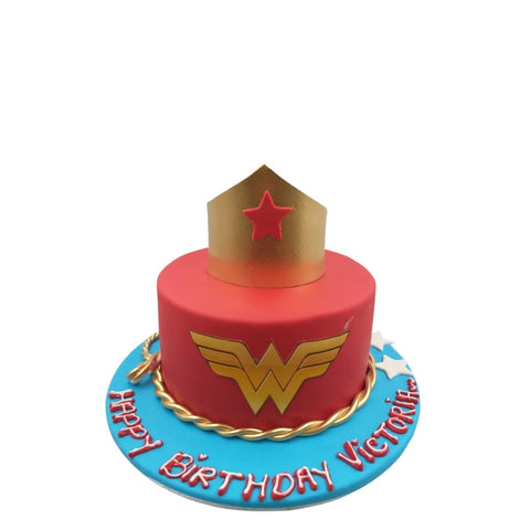Wonder Woman Themed Birthday Cake - CakeCentral.com