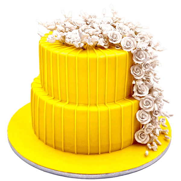 Yellow Floral Cake