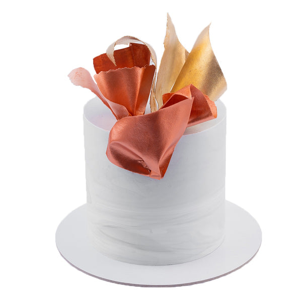 Marble and Bronze Cake