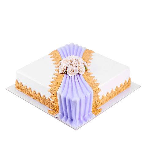 Lavender Nikkah Wedding Cake
