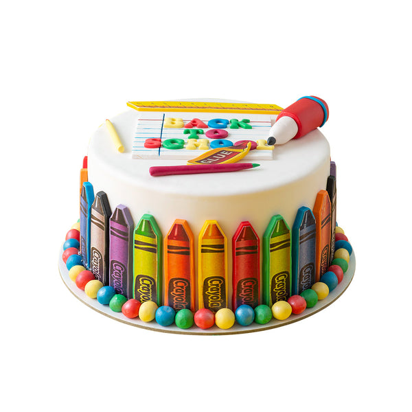 Back to School Crayons Cake