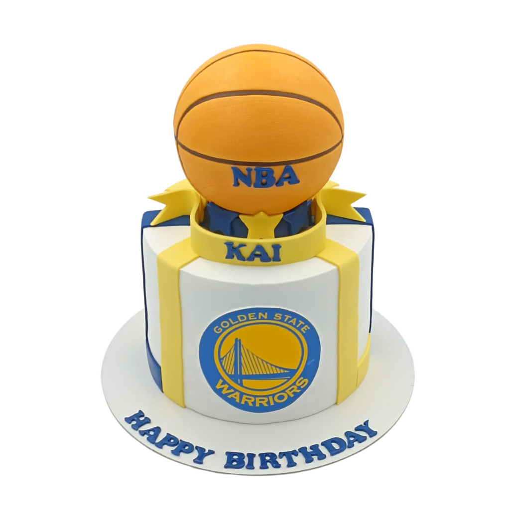 Basketball NBA - Golden State Warriors Personalised Cake Topper - Tic Tac  Top