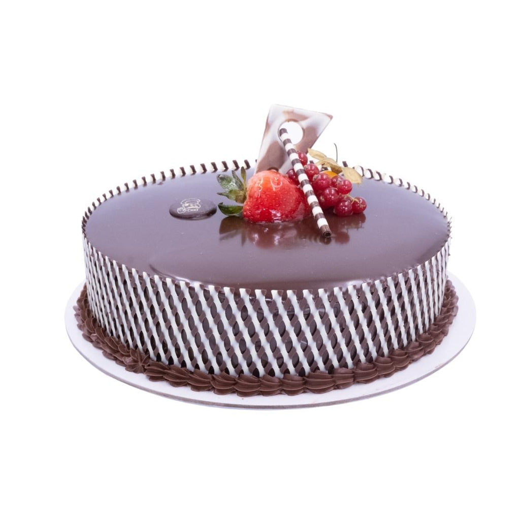 Raspberry Chocolate Truffle Cake with Chocolate Ganache - Cake by Courtney