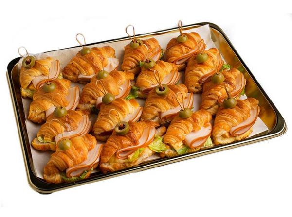 Chicken Salami Croissant Sandwich Platter