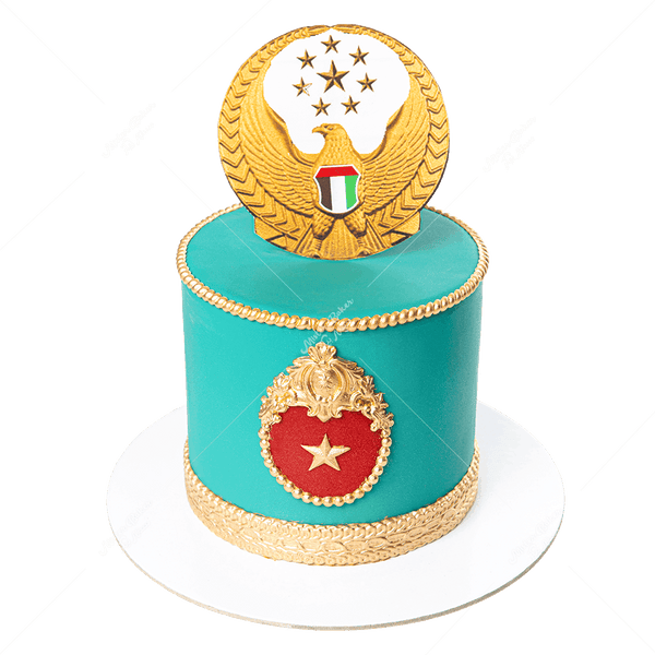 Military Blue Cake