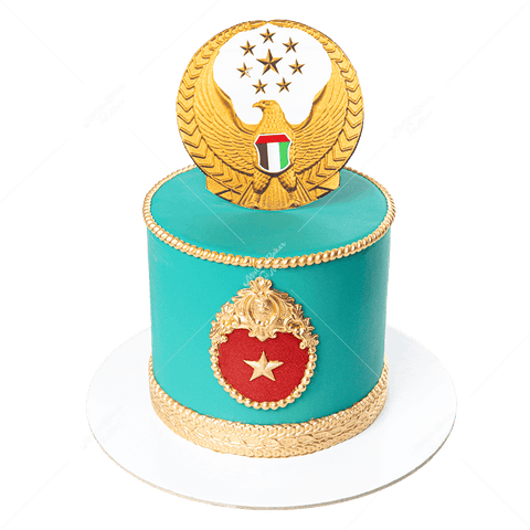 Military Blue Cake